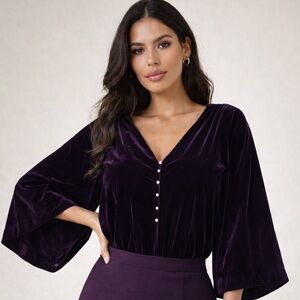 Zara Purple Bodysuit